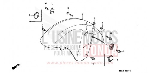 KOTFLUEGEL, VORNE CBR1000FH de 1987